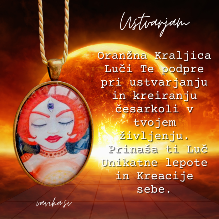 MEDALJON ORANŽNA KRALJICA LUČI - slika 2
