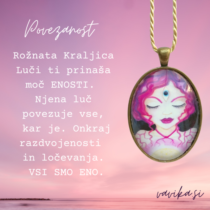MEDALJON ROŽNATA KRALJICA LUČI - slika 3
